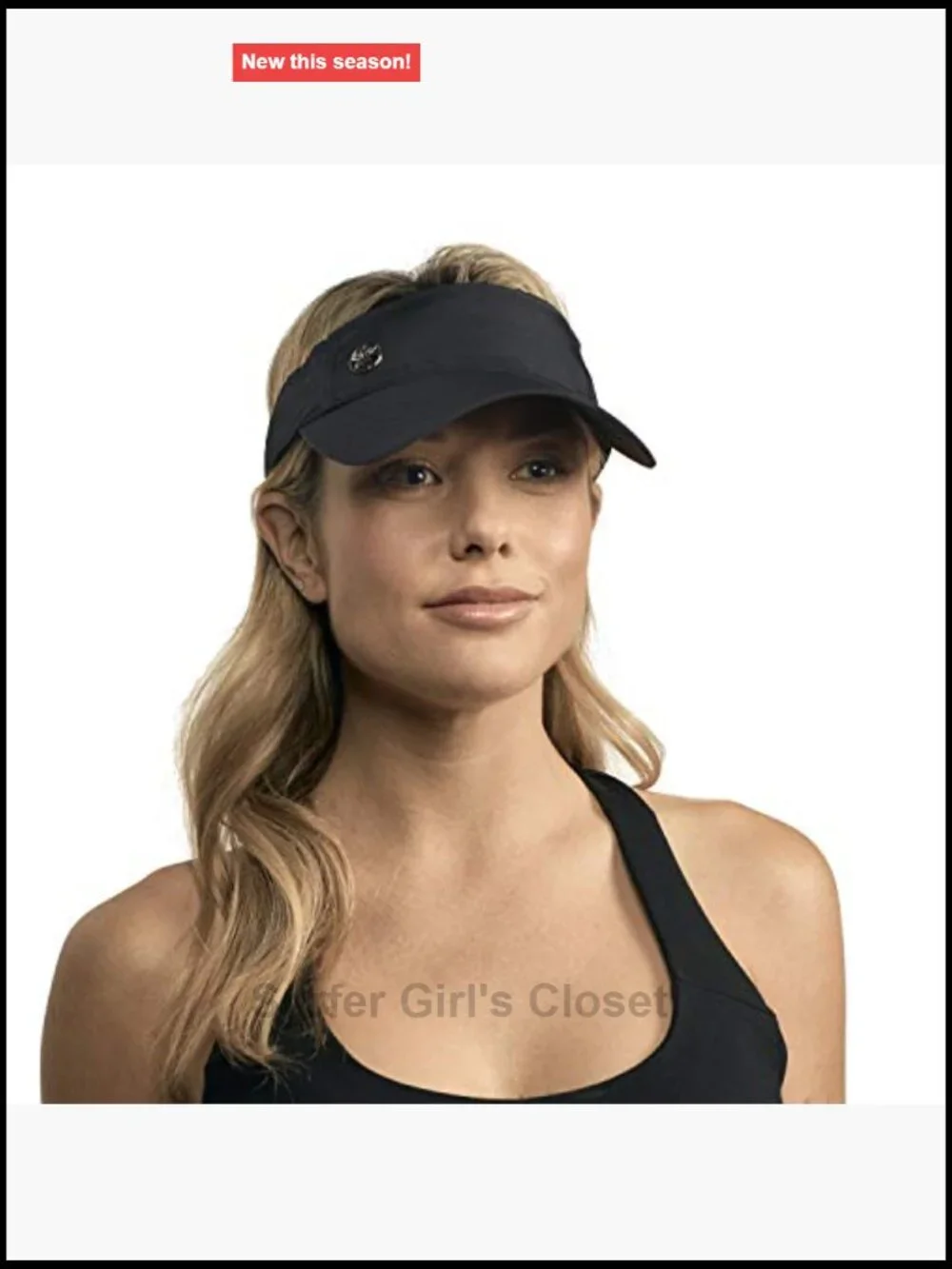 Performance Fitness Visor with Moisture-Wicking Sweatband